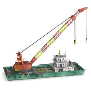 3ds floating crane