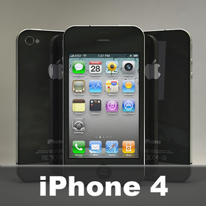 iphone4 iphone 3d model