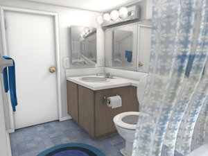 3ds max apartment bathroom sink