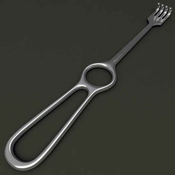 medical instrument retractor 3d model