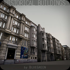 3d historical buildings