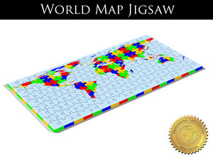 3d jigsaw puzzle world
