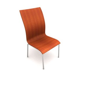 terra contemporary stacking chair 3d model