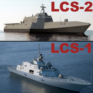 uss littoral combat ships 3d model