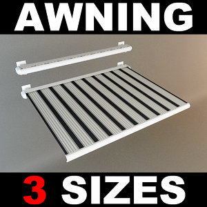 3d model awning hires