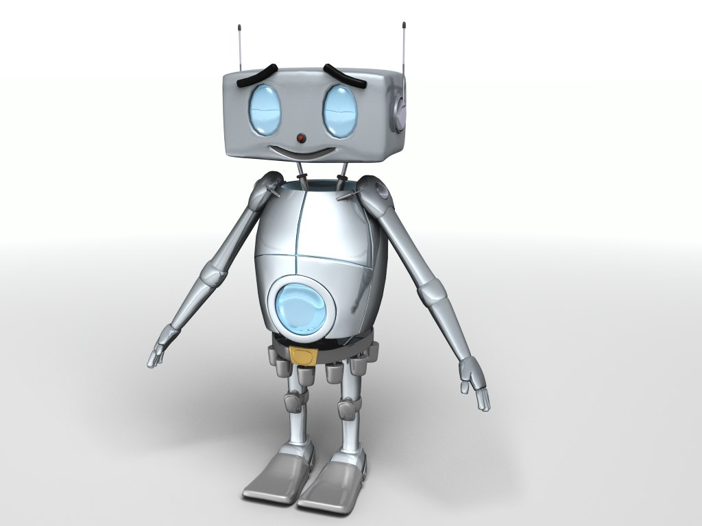 robo character 3d model