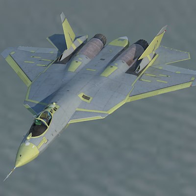 versions prototype sukhoi t-50 3d model