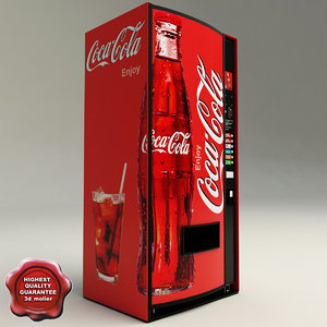 refrigerator pepsi 3d model