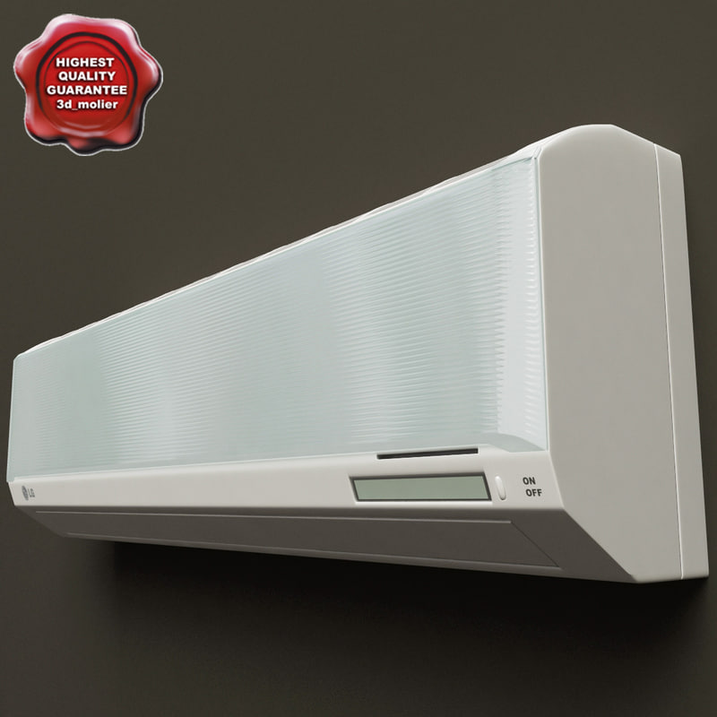 wall mounted air conditioner 3d model