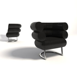 3d model eileen gray bibendum armchair