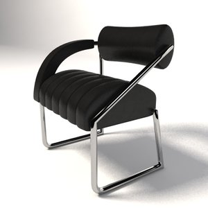 eileen gray non-conformist chair 3d model