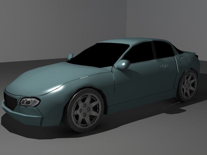  basic car 3d model 