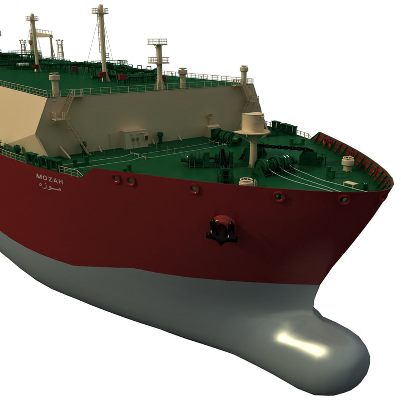 q-max carrier lng mozah 3d model