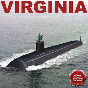 submarine virginia 3d max