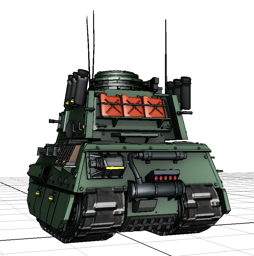 mini tank 3d model
