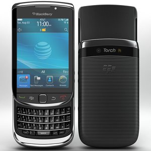 blackberry torch 9800 3d model