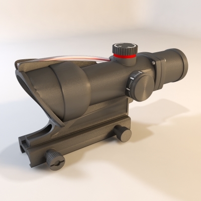 先进的战斗光学瞄准具3d模型