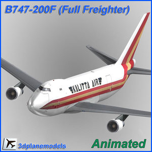 b747-200 747 3d model