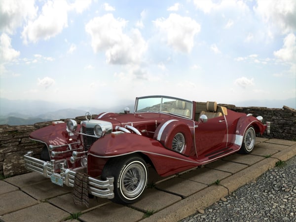 1978 excalibur series iii 3d model