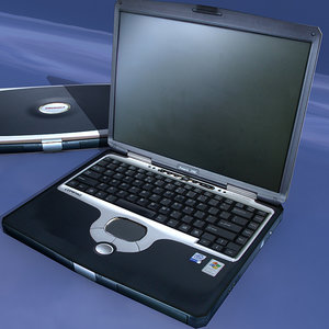 notebook compaq 3d model