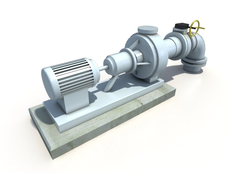 water pump 3d model