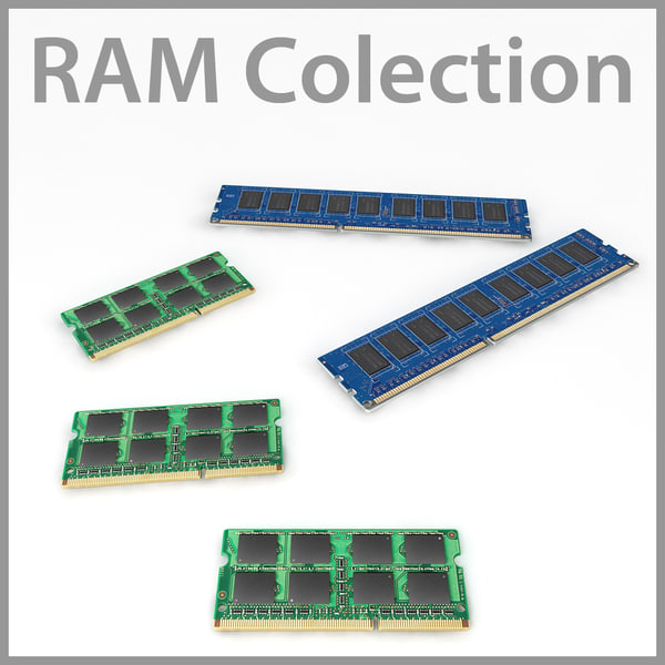 free computer rams 3d model