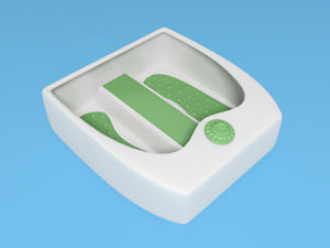bath foot massage 3d model