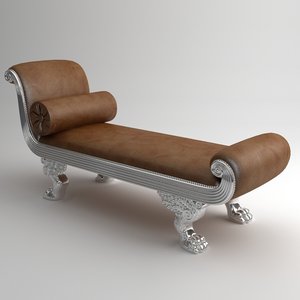 classical bench 3d model