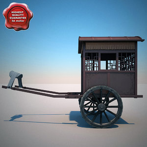 chinese carriage 3d model