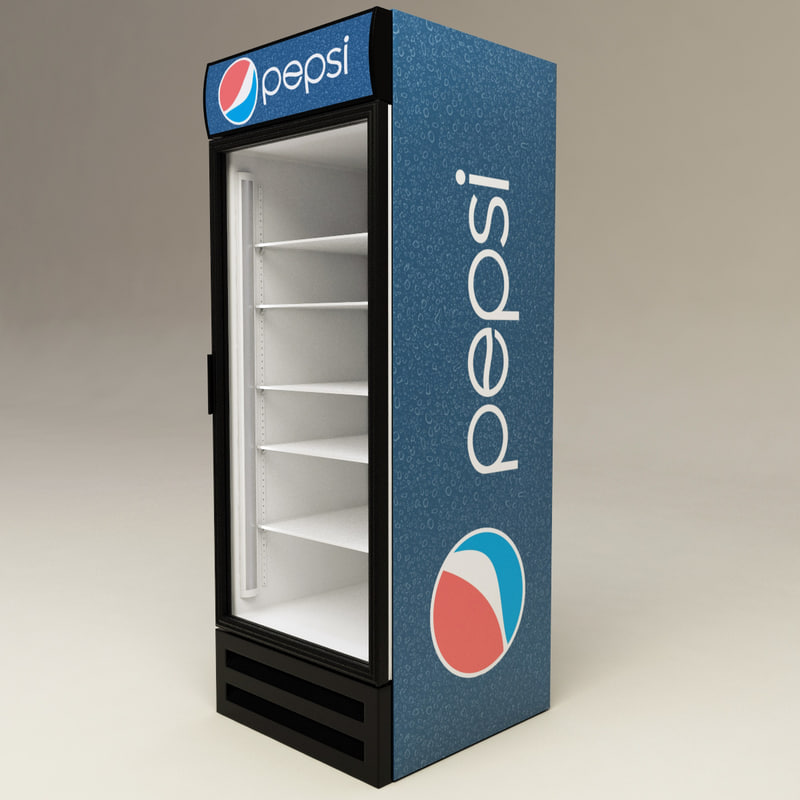 refrigerator pepsi 3d model