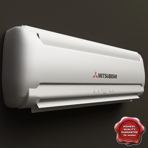 wall mounted air conditioner 3d model