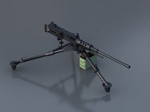 machine gun 3d model