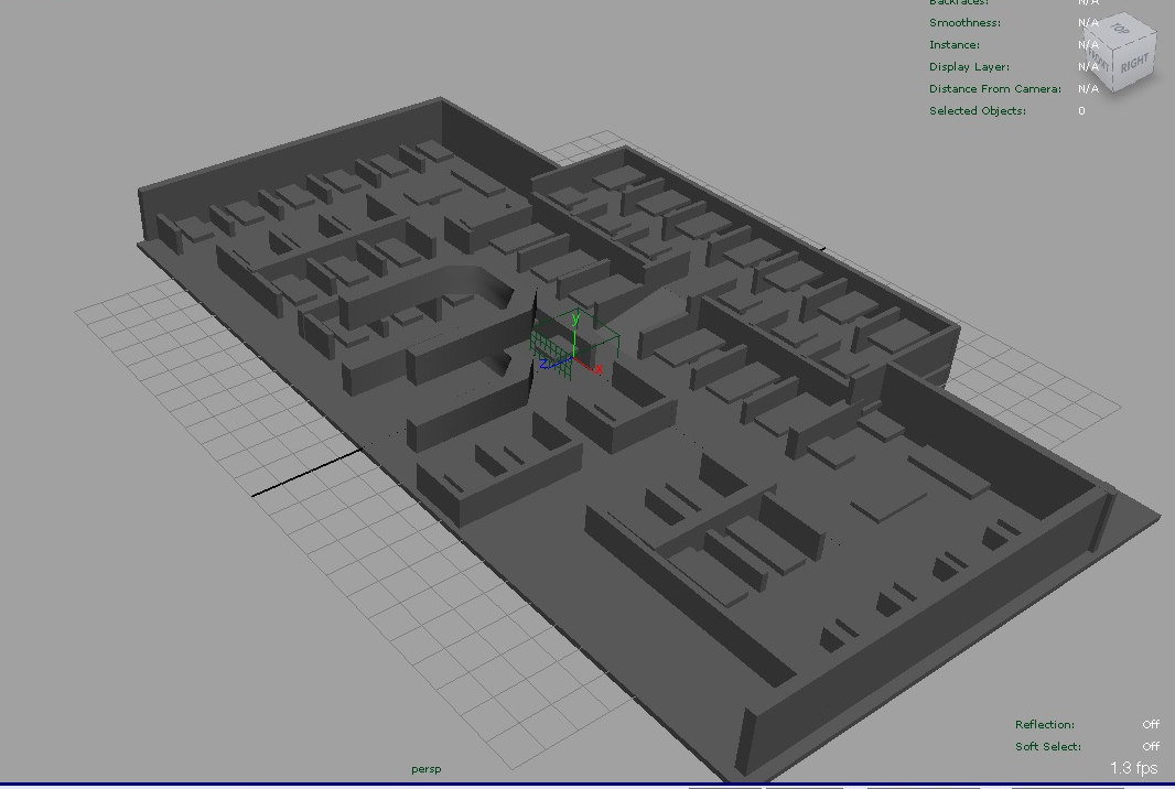Floor Plan Restaurant 3d Model