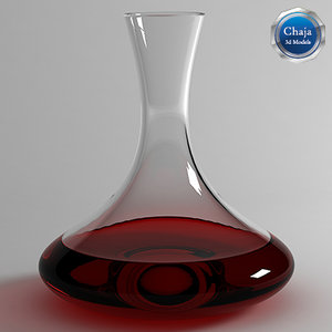 decanter wine 3d model