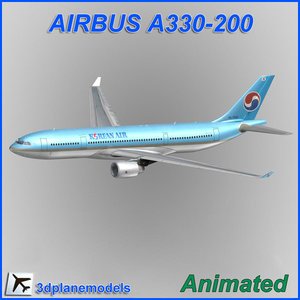 airbus a330-200 3d model