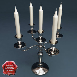 candlestick v3 3d model