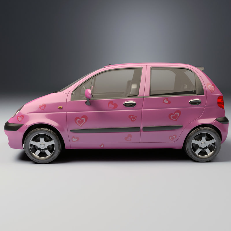 Daewoo matiz 3d model