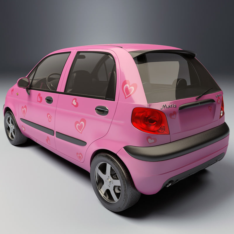 daewoo matiz 3d model