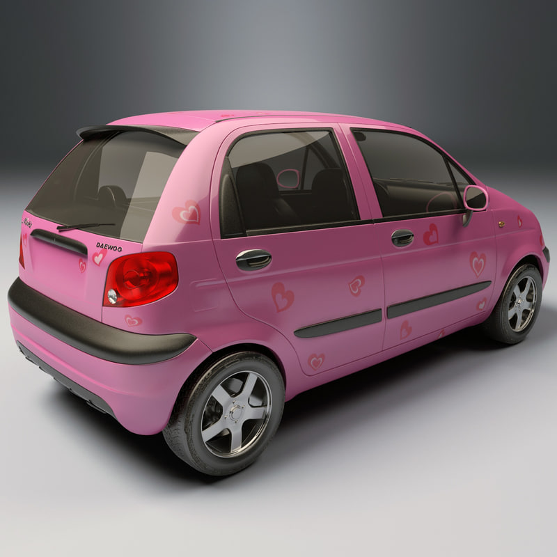 daewoo matiz 3d model