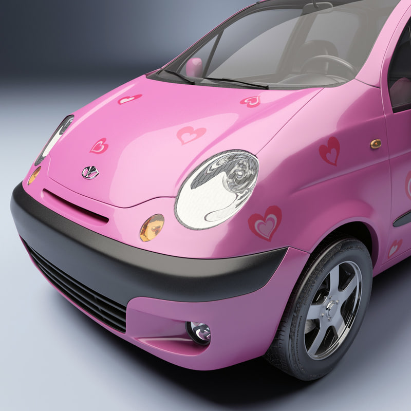 Daewoo matiz 3d model