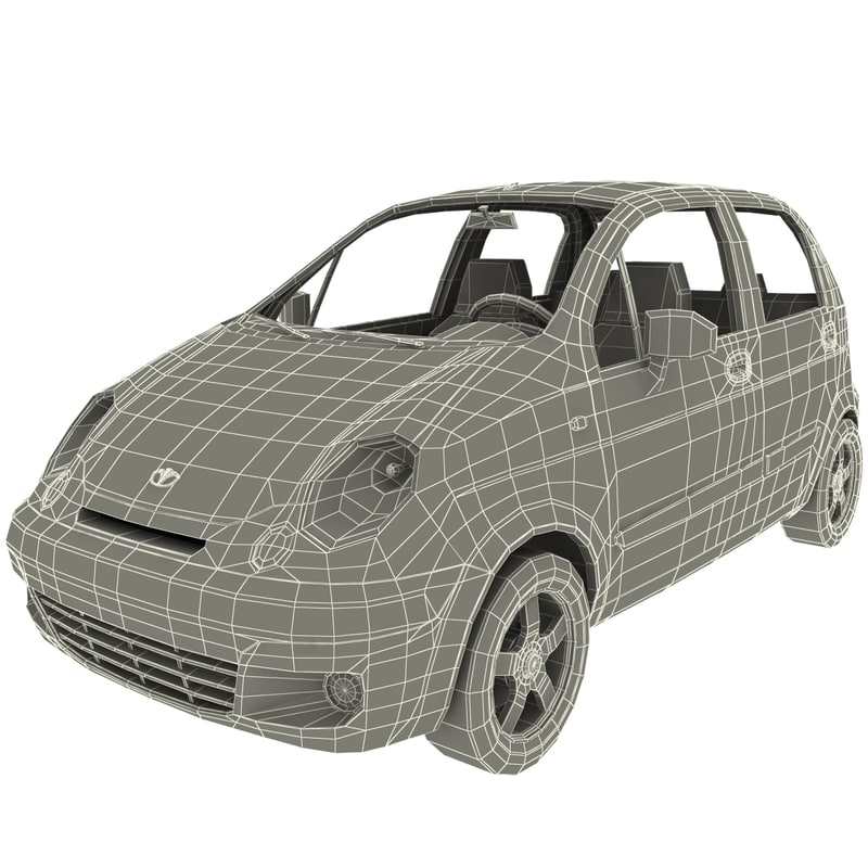 Daewoo matiz 3d model