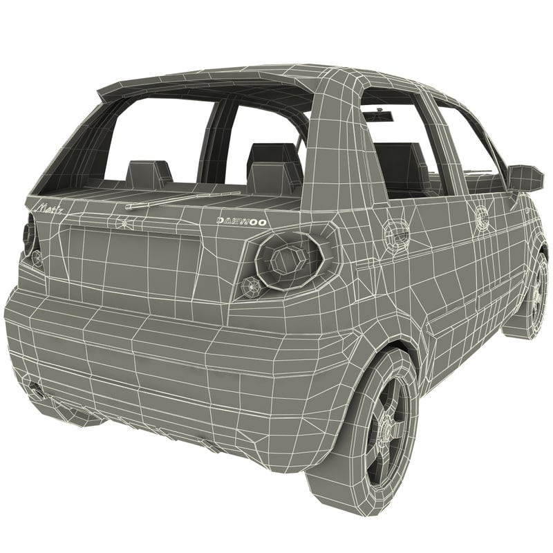 Daewoo matiz 3d model