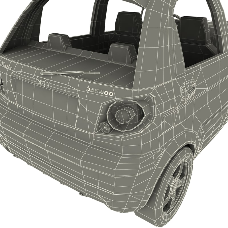 Daewoo matiz 3d model