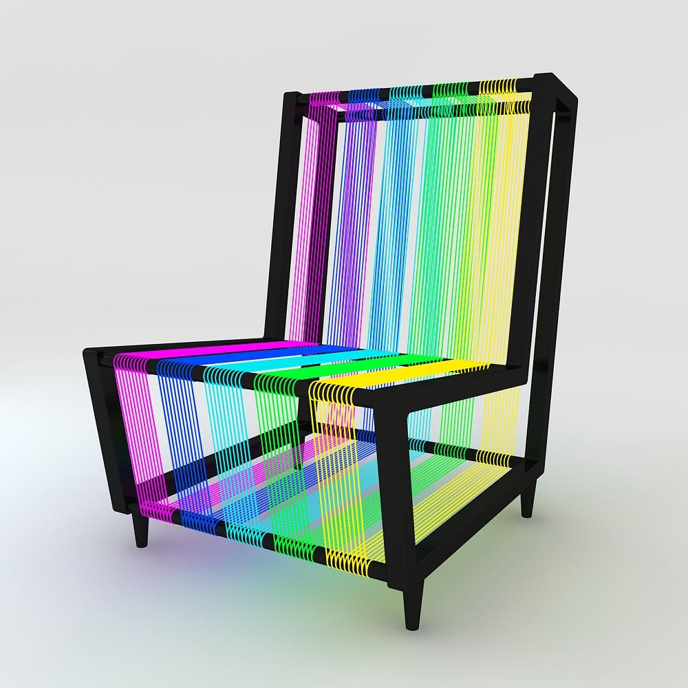 disco chair night light 3d model