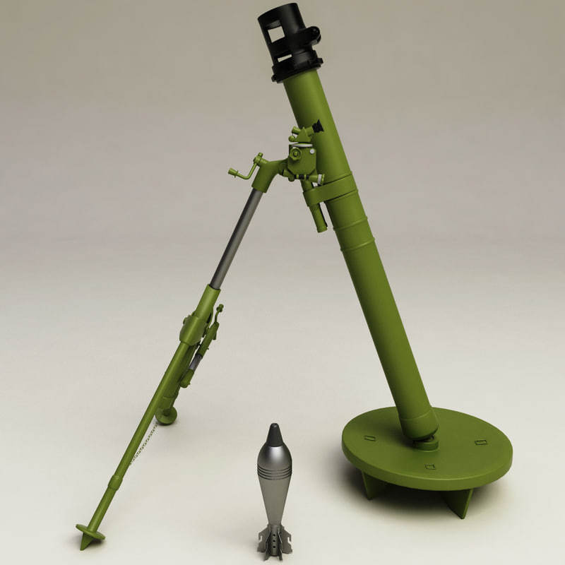 迫击炮收藏3d模型