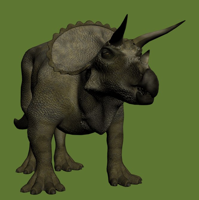 triceratops 3d view google