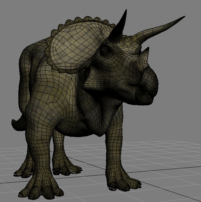 realistic triceratops