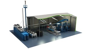 biomass facility engineering 3d model