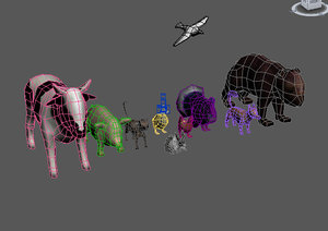 animals 3d model