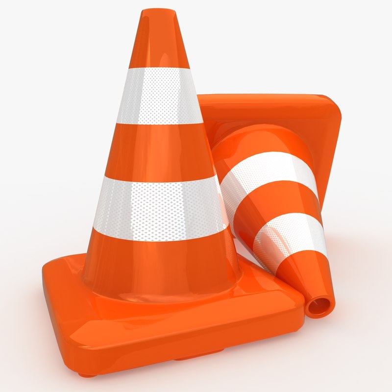 3d traffic cone